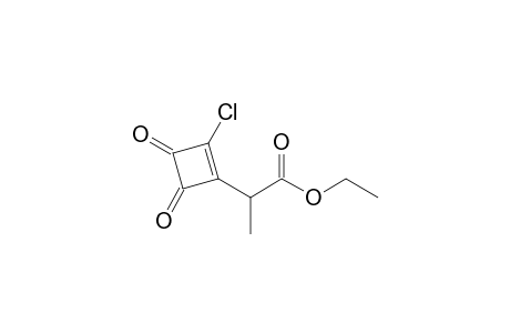 2-(2-Chloro-3,4-diketo-cyclobuten-1-yl)propionic acid ethyl ester