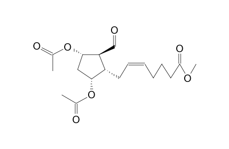 (+/-)-1ALPHA-[6-METHOXYCARBONYLHEX-2Z-ENYL]-2BETA-FORMYL-3ALPHA,5ALPHA-DIACETOXYCYCLOPENTANE