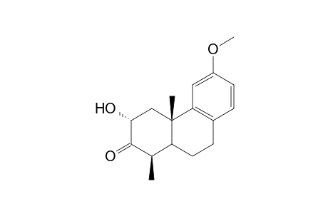 2.alpha.-Hydroxy-12-methoxy-18-nor-5.beta.-podocarpa-8,11,13-trien-3-one