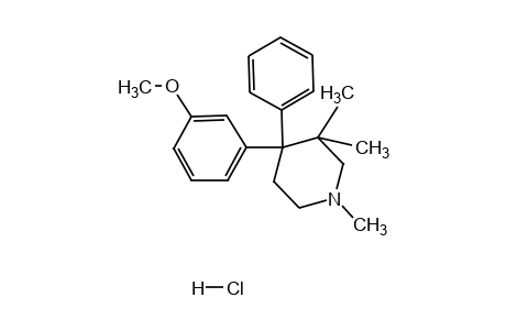 4-(m-methoxyphenyl)-4-phenyl-1,3,3-trimethylpiperidine, hydrochloride