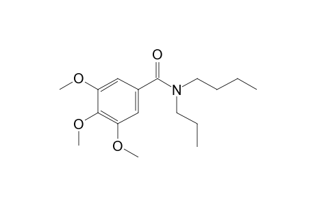 Benzamide, 3,4,5-trimethoxy-N-propyl-N-butyl-