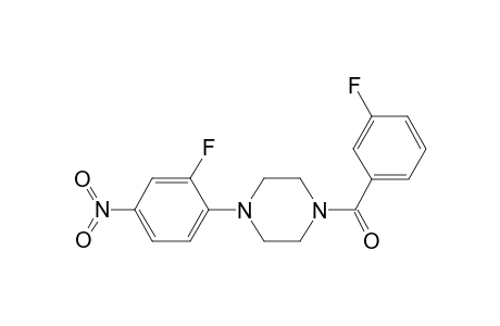 Methanone, (3-fluorophenyl)[4-(2-fluoro-4-nitrophenyl)-1-piperazinyl]-