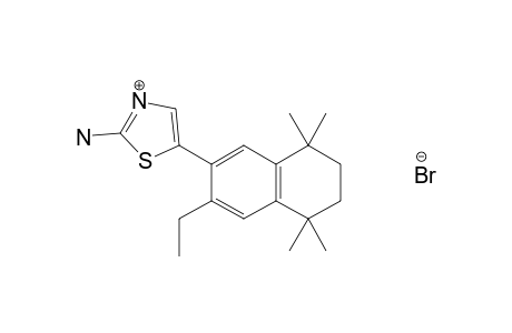 2-amino-5-(3-ethyl-5,6,7,8-tetrahydro-5,5,8,8-tetramethyl-2-naphthyl)thiazole, monohydrobromide