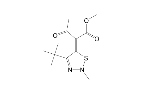 5-[ACETYL-(METHOXYCARBONYL)-METHYLENE]-4-tert-BUTYL-2-METHYL-2,5-DIHYDRO-1,2,3-THIADIAZOLE