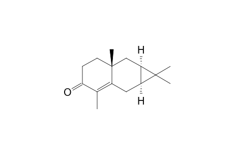 (-)-1a alpha, 2,6,6a beta, 7,7a alpha-hexahydro-1,1,3,6a-tetramethyl-1H-cyclopropa[b]naphthalen-4(5H)-one