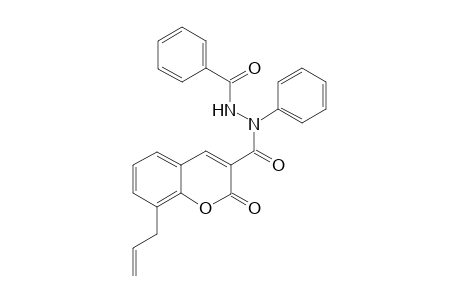 3-(1-Phenyl-2-benzoylhydrazino)carbonyl-8-allyl-2-chromone