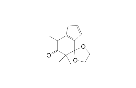 4',6',6'-trimethyl-5'-spiro[1,3-dioxolane-2,7'-3,4-dihydroindene]one