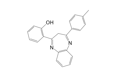 2-[4-(4-methylphenyl)-3H-1,5-benzodiazepin-2-yl]phenol