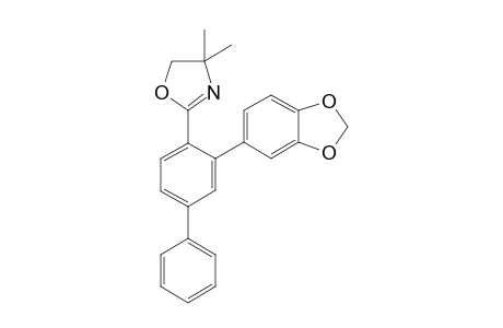 2-(3-(Benzo[d][1,3]dioxol-5-yl)-[1,1'-biphenyl]-4-yl)-4,4-dimethyl-4,5-dihydrooxazole