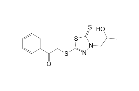 3-(2-Hydroxypropyl)-5-benzoylmethylsulfanyl-2,3-dihydro-1,3,4-thiadiazole-2-thione