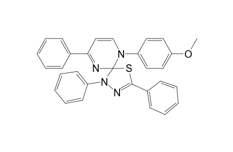 Spiro[4'-Phenyl-1'-(4"-methoxyphenyl)pyrimidine-3,5-diphenyl-2(1H),2'(3'H)-[1,3,4]thiadiazole