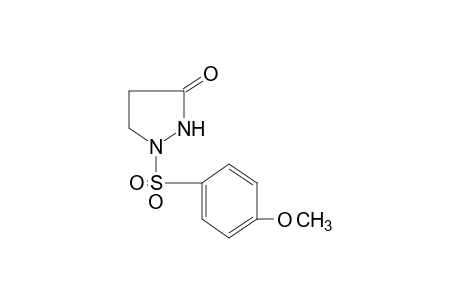 1-[(p-methoxyphenyl)sulfonyl]-3-pyrazolidinone