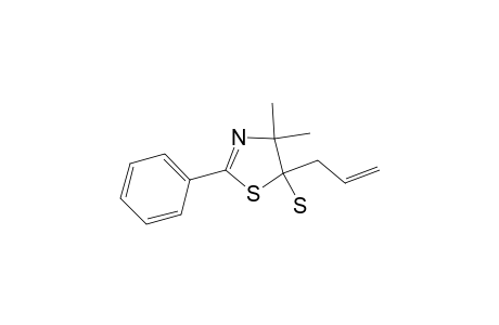 5-Thiazolethiol, 4,5-dihydro-4,4-dimethyl-2-phenyl-5-(2-propenyl)-