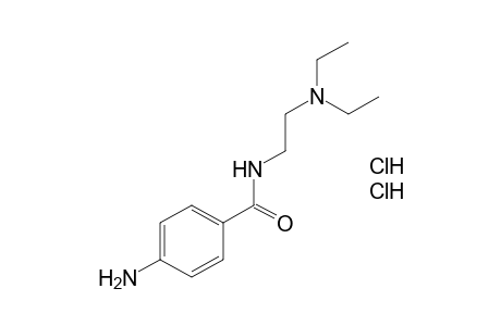 p-amino-N-[2-(diethylamino)ethyl]benzamide, dihydrochloride
