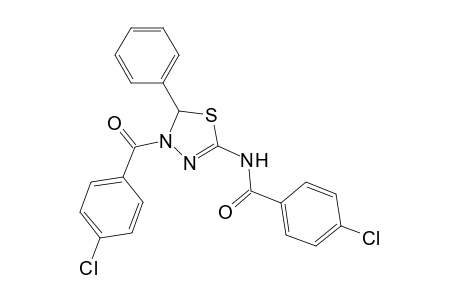 4-PARA-CHLOROBENZOYL-2-PARA-CHLOROBENZOYLAMINO-5-PHENYL-4,5-DIHYDRO-1,3,4-THIADIAZOLE