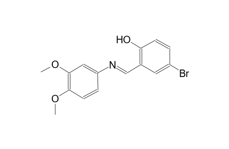 4-(2-Hydroxy-5-bromobenzylideneamino)veratrole