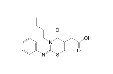 2-[3-Butyl-4-oxo-2-(phenylimino)-1,3-thiazinan-5-yl]-acetic Acid