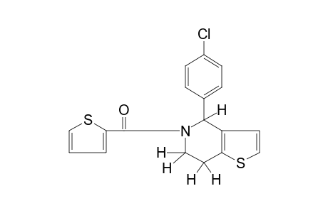 4-(p-chlorophenyl)-4,5,6,7-tetrahydro-5-(2-thenoyl)thieno[3,2-c]pyridine
