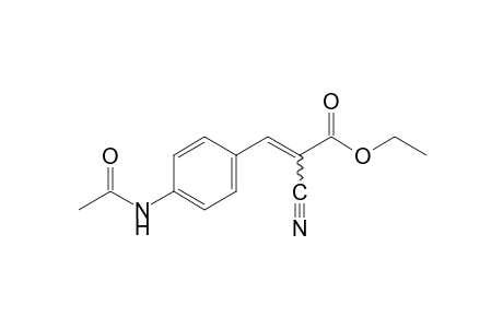 p-Acetamido-alpha-cyanocinnamic acid, ethyl ester