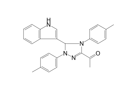 1-[5-(1H-indol-3-yl)-1,4-bis(4-methylphenyl)-4,5-dihydro-1H-1,2,4-triazol-3-yl]ethanone