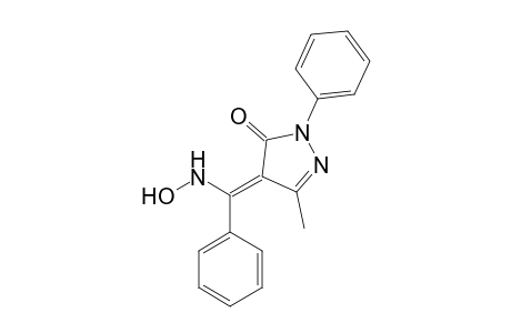 (4Z)-4-[(hydroxyamino)-phenyl-methylene]-5-methyl-2-phenyl-2-pyrazolin-3-one