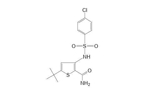 5-tert-butyl-3-(p-chlorobenzenesulfonamido)-2-thiophenecarboxamide