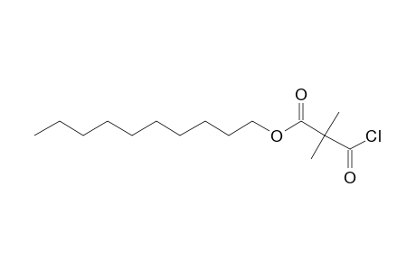 Dimethylmalonic acid, monochloride, decyl ester