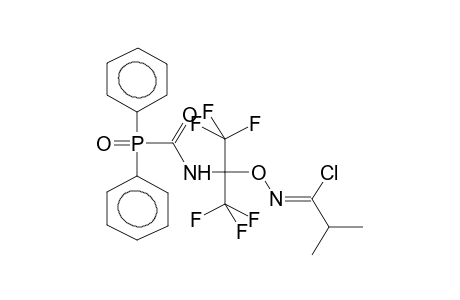 N-ALPHA-(O-ISOPROPYLCHLOROFORMIMINO)HEXAFLUOROISOPROPYL-DIPHENYLPHOSPHINYLFORMAMIDE