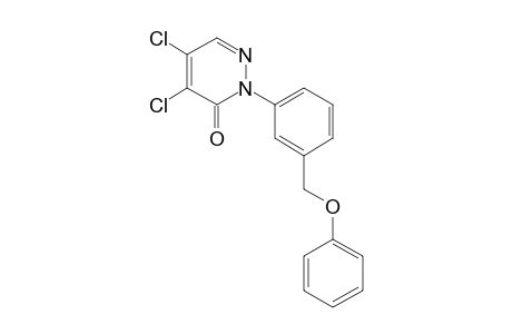 3(2H)-Pyridazinone, 4,5-dichloro-2-[3-(phenoxymethyl)phenyl]-