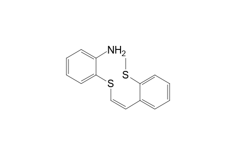 (Z)-2-((2-Methylthio)styrylthio)aniline