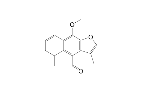 9-Methoxy-3,5-dimethyl-5,6-dihydrobenzo[f]benzofuran-4-carbaldehyde