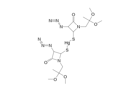 bis{[3-azido-1-(2,2-dimethoxypropyl)-4-oxo-2-azetidinyl]thio}mercury