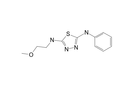 1,3,4-Thiadiazole-2,5-diamine, N2-(2-methoxyethyl)-N5-phenyl-