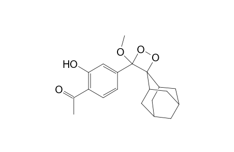 1-[2-hydroxy-4-(3'-methoxy-3'-spiro[adamantane-2,4'-dioxetane]yl)phenyl]ethanone