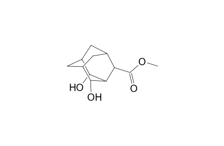 Tricyclo[3.3.1.1(3,7)]decane-2-carboxylic acid, 4,10-dihydroxy-, methyl ester