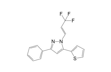 (E)-3-Phenyl-5-(thiophen-2-yl)-1-(3,3,3-trifluoroprop-1-en-1-yl)-1H-pyrazole