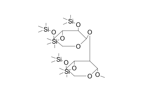 METHYL 2-O-(2',3',4'-TRI-O-TRIMETHYLSILYL-ALPHA-D-XYLOPYRANOSYL)-3,4-DI-O-TRIMETHYLSILYL-BETA-D-XYLOPYRANOSIDE