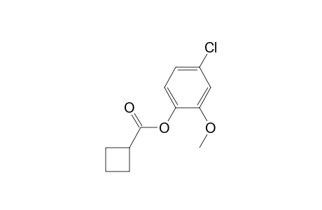 Cyclobutanecarboxylic acid, 2-methoxy-4-chlorophenyl ester