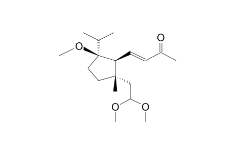 (1R,2R,3R)-3-METHYL-1-ISOPROPYL-1-METHOXY-2-(3-OXOBUT-1E-ENYL)-3-(2-DIMETHOXYETHYL)CYCLOPENTANE