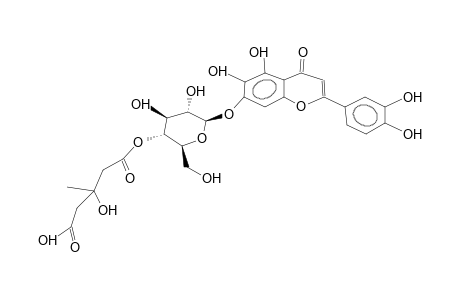 6-HYDROXY-LUTEOLIN-7-O-BETA-D-(4''-3-HYDROXY-3-METHYL-GLUTARYL)-GLUCOPYRANOSIDE