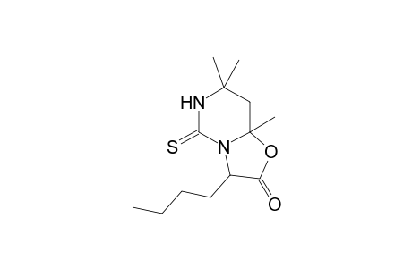 3-Butyl-7,7,8a-trimethyl-5-thioxotetrahydro-5H-[1,3]oxazolo[3,2-c]pyrimidin-2(3H)-one