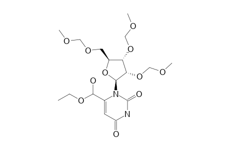 2',3',5'-TRIS-O-(METHOXYMETHYL)-URIDINE-6-CARBOXALDEHYDE-ETHYLHEMIACETALE,ISOMER-#1