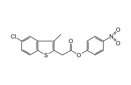 5-chloro-3-methylbenzo[b]thiophene-2-acetic acid, p-nitrophenyl ester