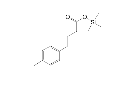 4-(4-Ethylphenyl)butanoic acid, tms derivative