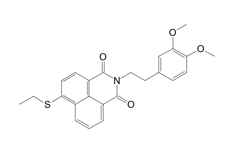 N-(3,4-dimethoxyphenethyl)-4-(ethylthio)naphthalimide