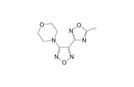 4-[4-(5-Methyl-1,2,4-oxadiazol-3-yl)-1,2,5-oxadiazol-3-yl]morpholine