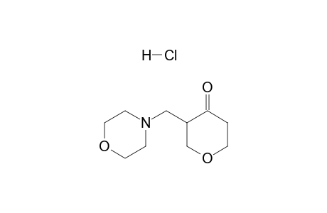 3-(morpholin-4-ylmethyl)oxan-4-one hydrochloride
