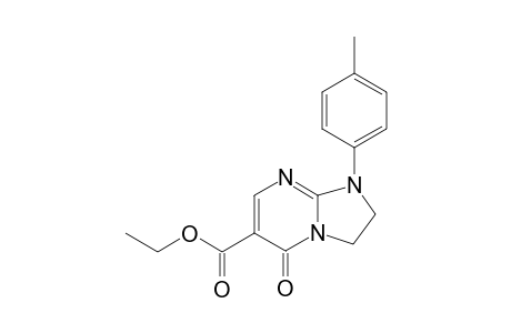 ETHYL-1-(4-METHYLYPHENYL)-5(1H)-OXO-2,3-DIHYDROIMIDAZO-[1,2-A]-PYRIMIDINE-6-CARBOXYLATE