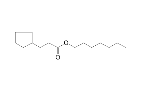 3-Cyclopentylpropionic acid, heptyl ester