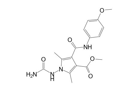 2,5-Dimethyl-3-methoxycarbonyl-4-[(4-methoxyphenyl)aminocarbonyl]-1-ureidopyrrole